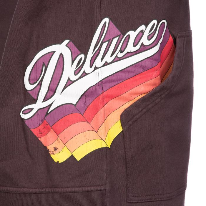 GOLDEN GOOSE Women’s Burgundy Rainbow Graphic Oversized Hoodie Sweatshirt