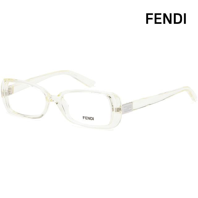FENDI Clear Acetate Square Eyeglass Frames Unisex