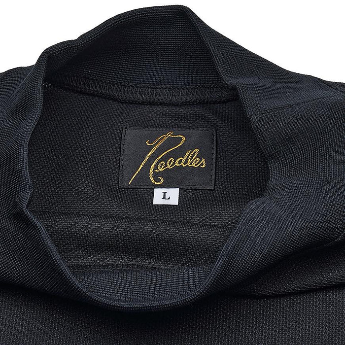 NEEDLES Men’s Mock Neck Poly T-Shirt QV353C BLACK