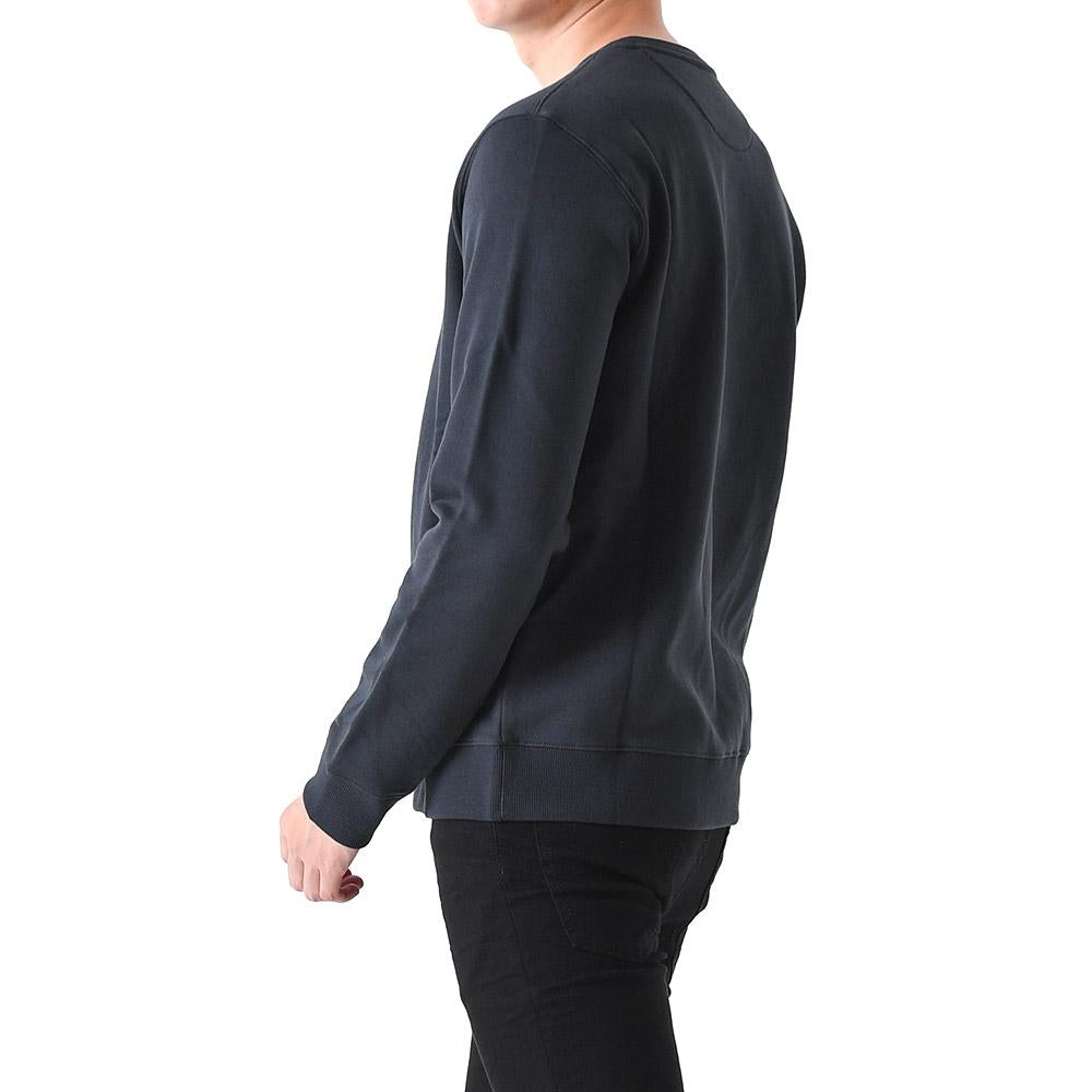VALENTINO Maison V Logo Embroidered Sweatshirt Navy Unisex