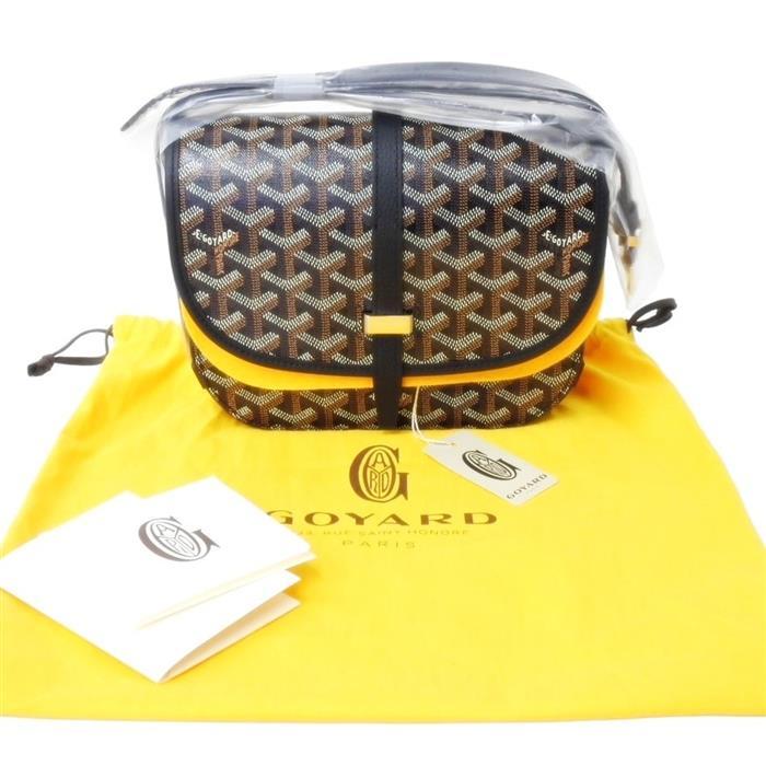 GOYARD Belvedere PM Crossbody Bag Black Leather BELVE3PMLTY01CG01P