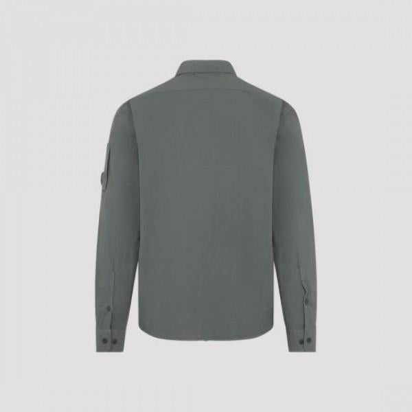 CP Company Gabardine Organic Long Sleeve Lens Shirt