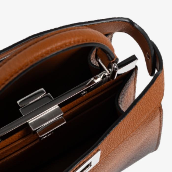 FENDI Peekaboo ISeeU Small Leather Shoulder Bag