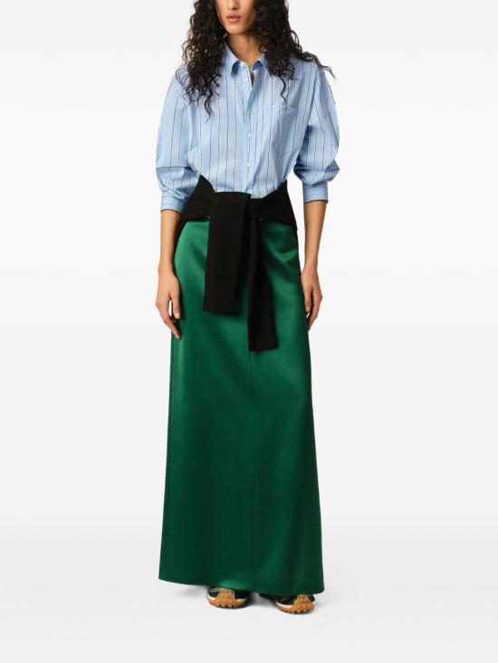 AMI Cashmere Blue Ivory Cotton Shirt