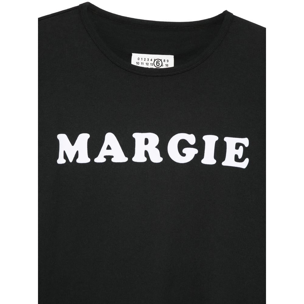 Maison Margiela Black Cotton Short Sleeve T-Shirt for Men