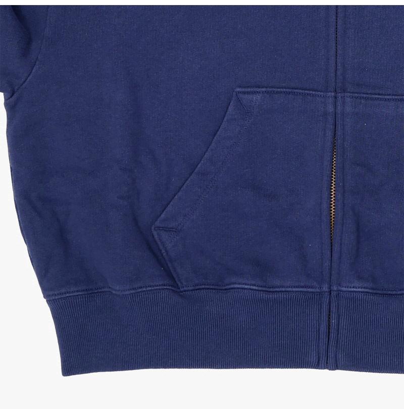 SPORTY&RICH Dark Navy Unisex Hooded Zip-Up Knit ST068621402 BL106