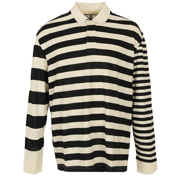 Isabel Marant Ato Stripe T-Shirt Black Crewneck Men’s Top