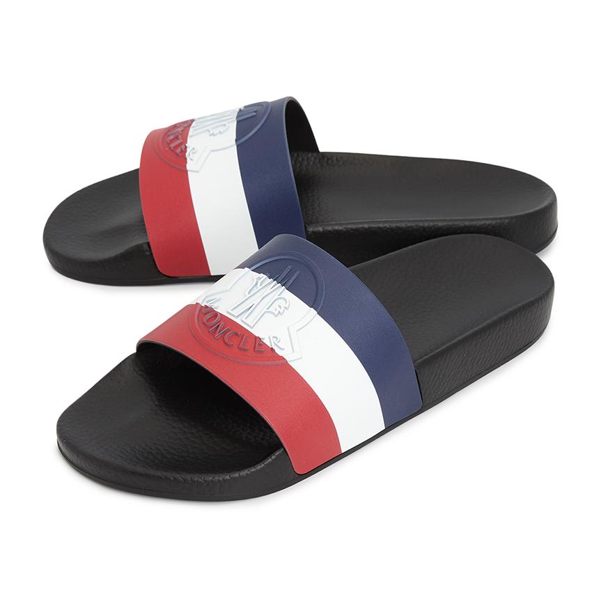 Moncler Basil Men’s Slide Sandals Black