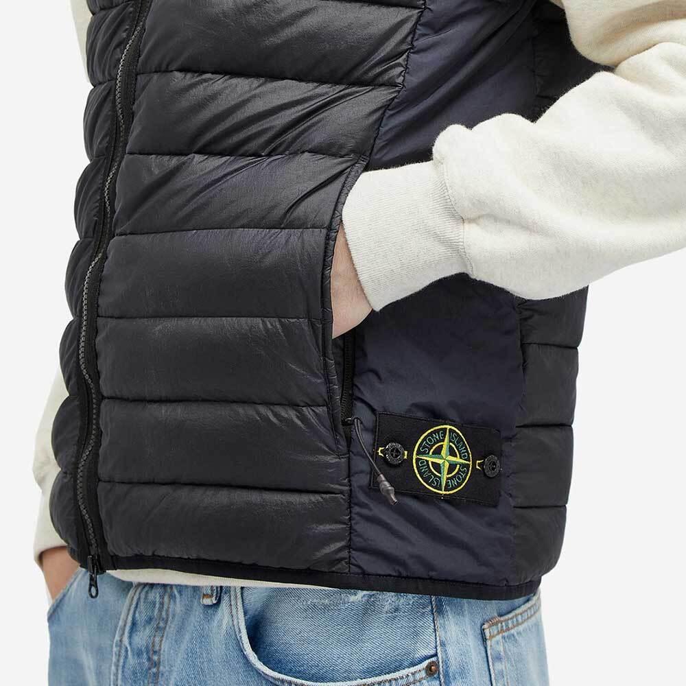 STONE ISLAND Recycled Nylon Down TC Puffer Vest Navy
