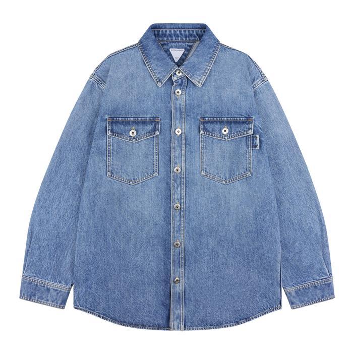 Bottega Veneta Extra Bleach Denim Shirt Jacket Blue Men’s