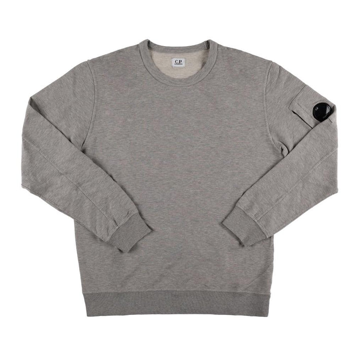 CP Company Lens Logo Crewneck Sweatshirt Men Gray
