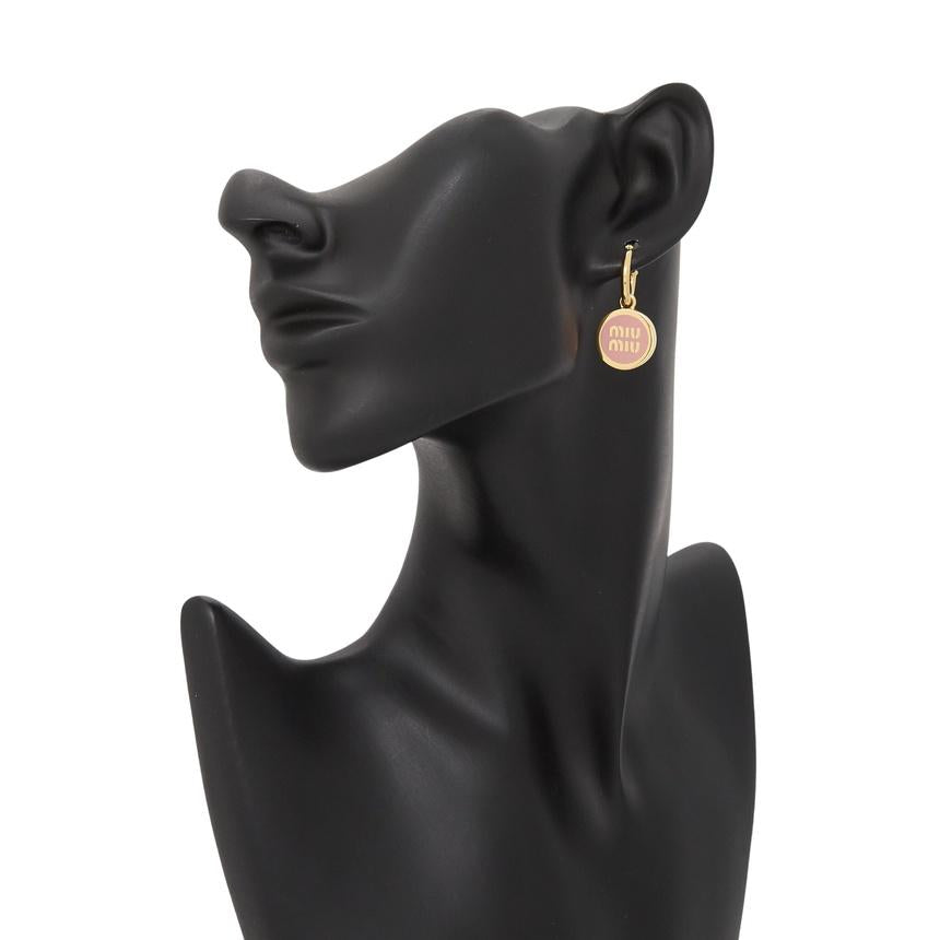 Miu Miu Gold-Tone Logo Stud Earrings Set