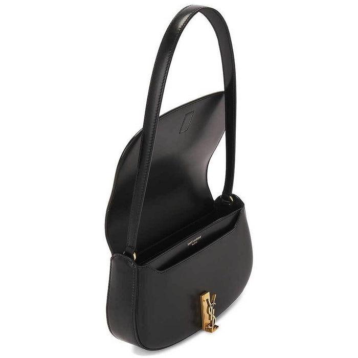 Saint Laurent Voltaire Leather Shoulder Bag Black