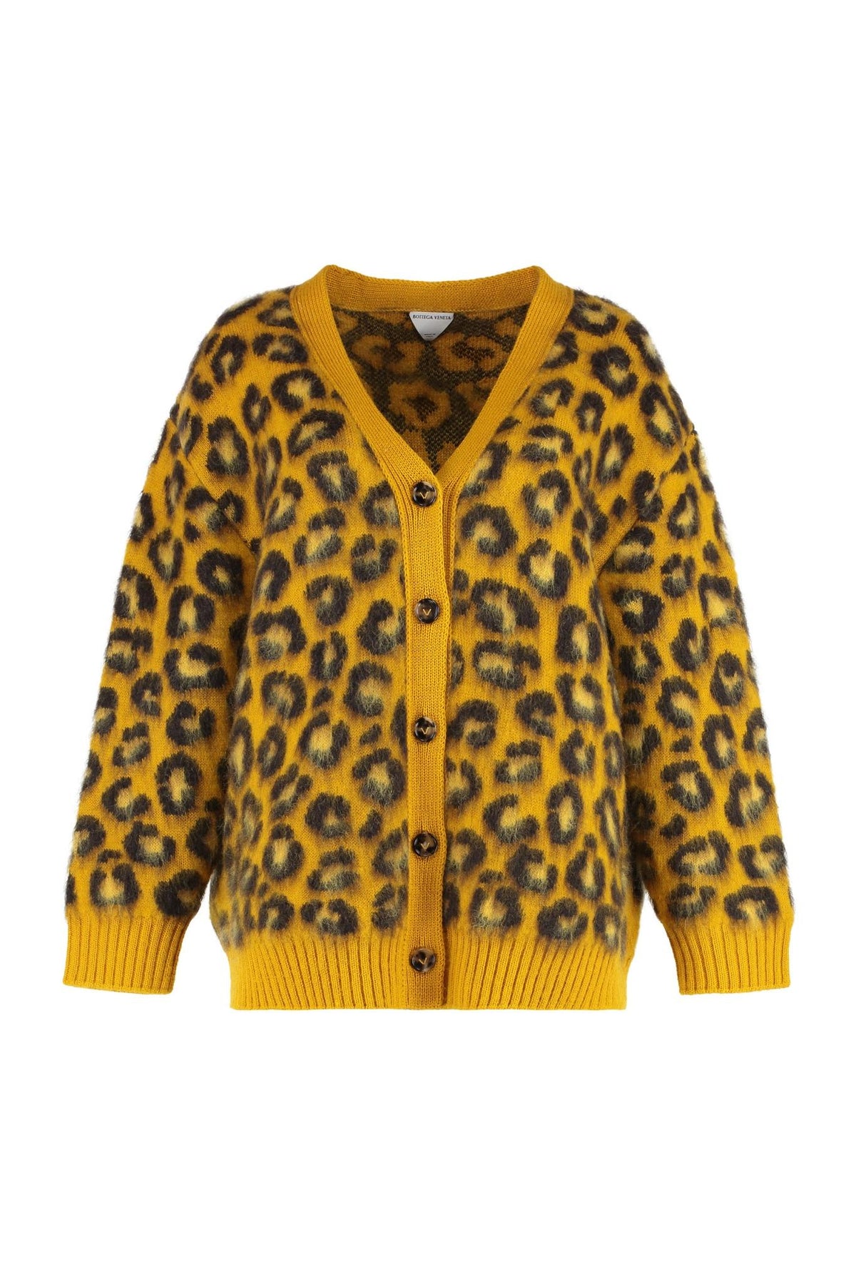 Bottega Veneta Yellow Wool Knit Cardigan