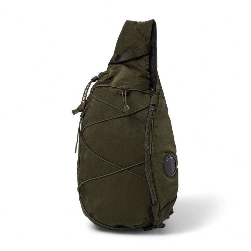 CP Company Unisex Crossbody Bag Green Nylon