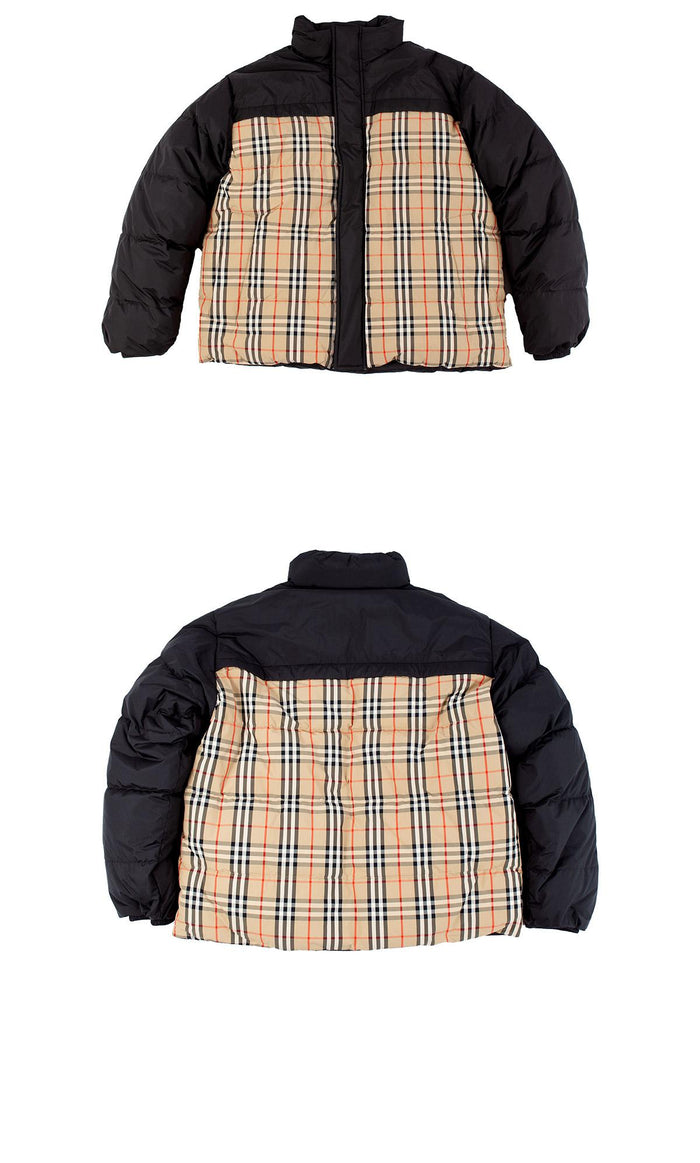 BURBERRY Reversible Check Down Jacket