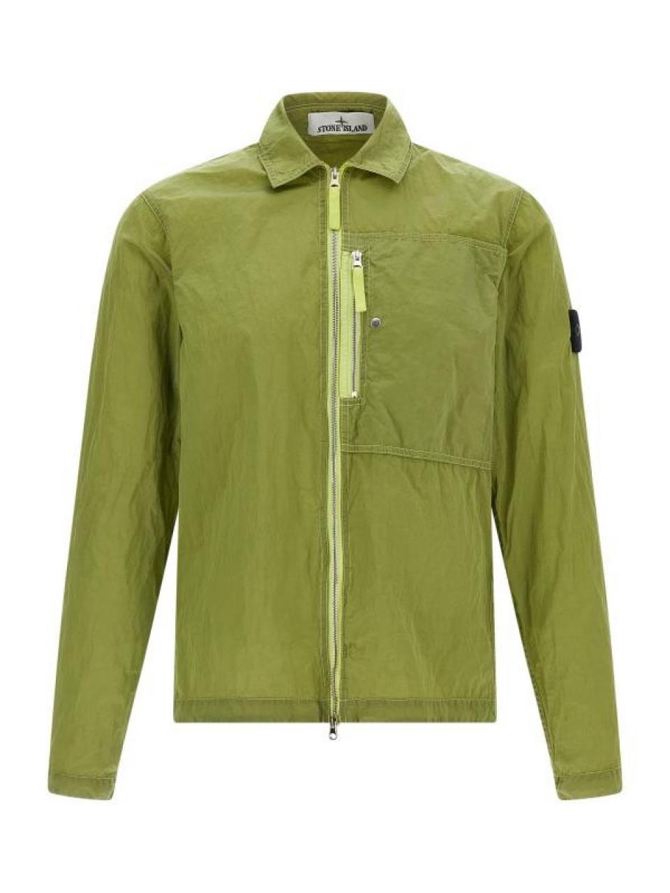 STONE ISLAND Nylon Metal In Econyl Overshirt Men's Long Sleeve Shirt