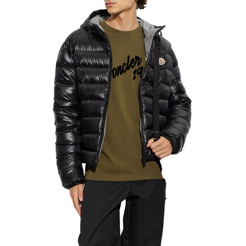 Moncler Forzo Hooded Short Down Jacket Black Men’s
