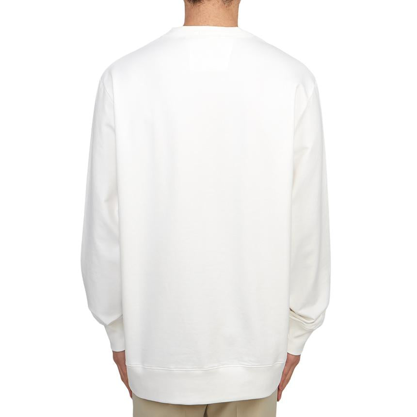 CP Company Men’s Cotton Crewneck Sweatshirt White