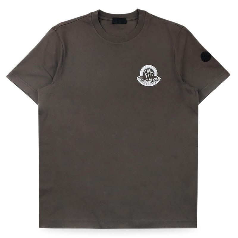 Moncler Men’s Graphic Patch Logo Short Sleeve T-Shirt Brown 8C00020 89AYW 258
