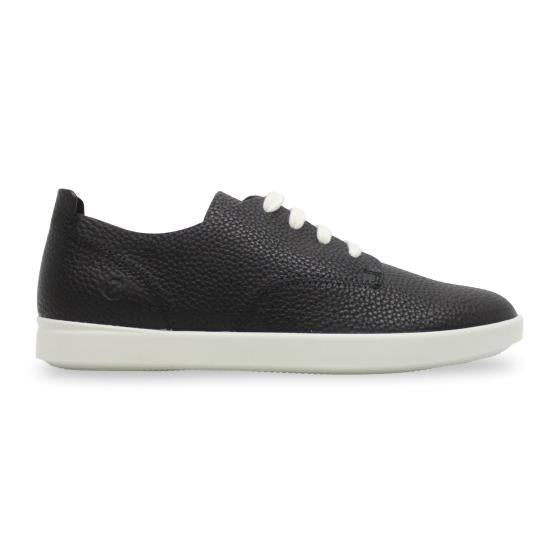 ecco Leather Low-Top Sneakers for Women 20513301001 BLACK DOM