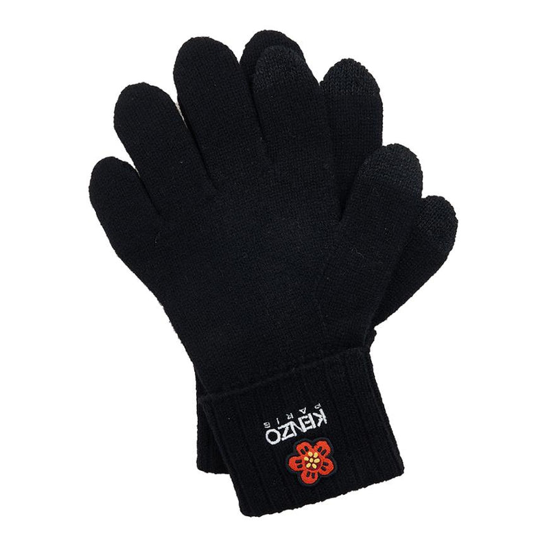 KENZO Boke Flower Wool Knit Gloves for Men FD68GU191KWB 99J