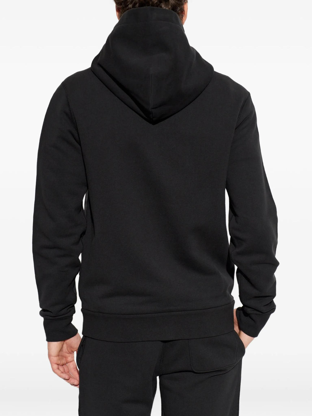 Moncler Black Cotton Logo Sweatshirt for Men