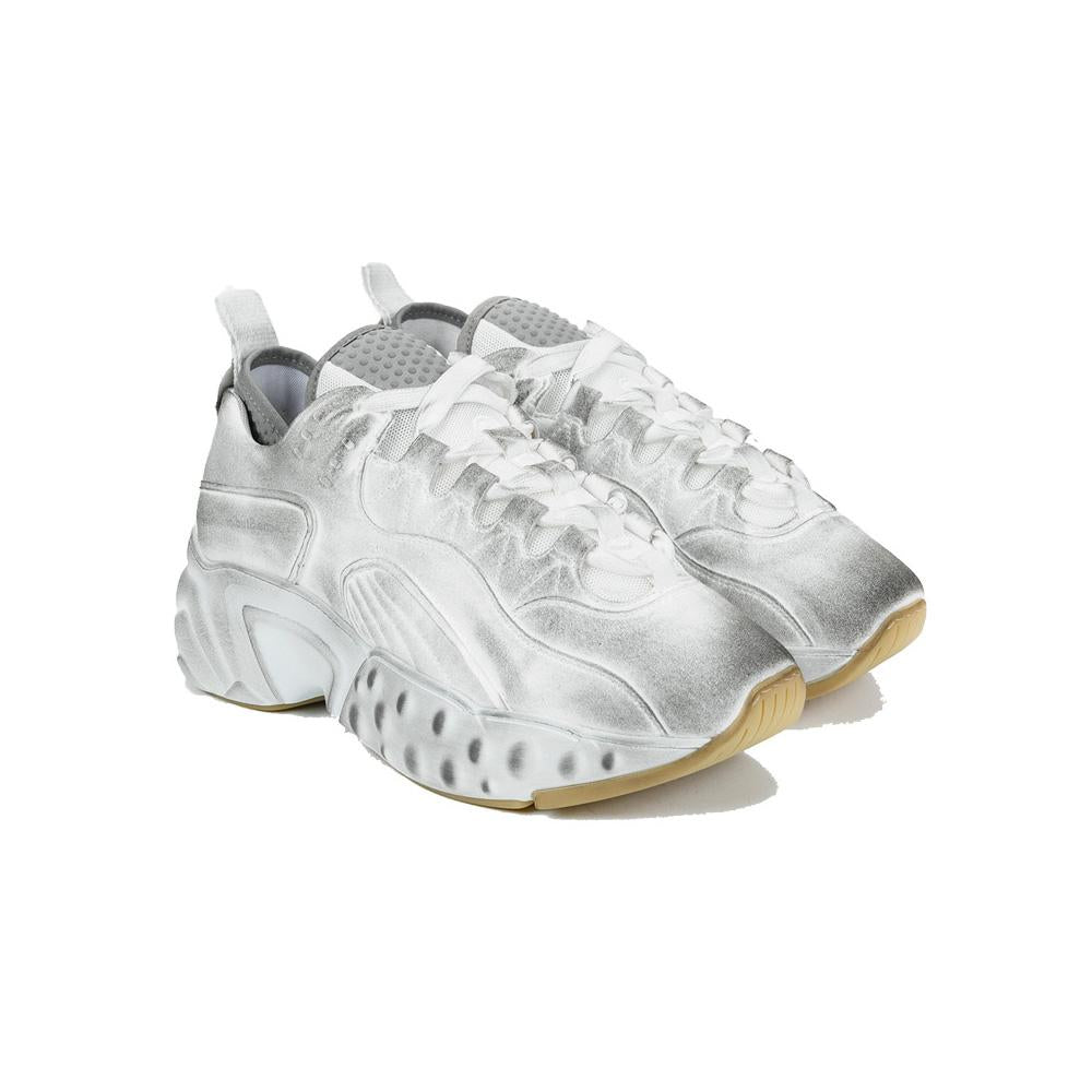 Acne Studios Manhattan Tumbled Leather Dirty Low-Top Sneakers