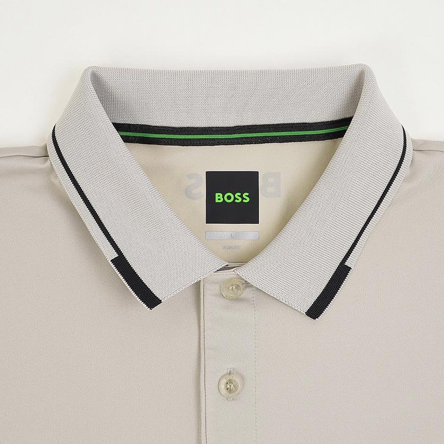 HUGO BOSS Men’s Slim Fit Polo Shirt Brown Cotton