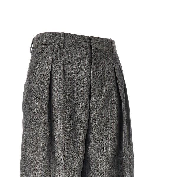 Bottega Veneta Black Wool Cropped Trousers