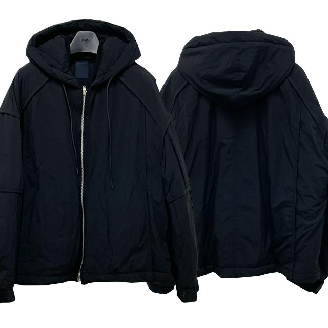 Juun.J Unisex Hooded Nylon Zip-Up Jacket JC3941P315