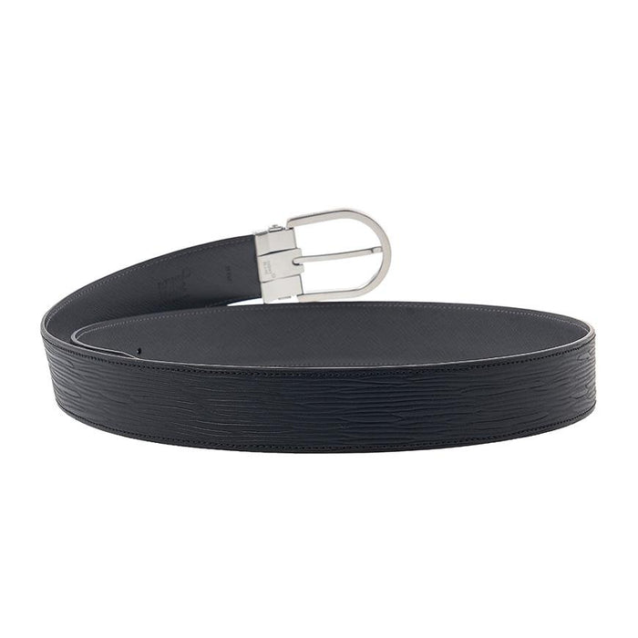 Montblanc Men’s Printed Leather 40mm Belt Black