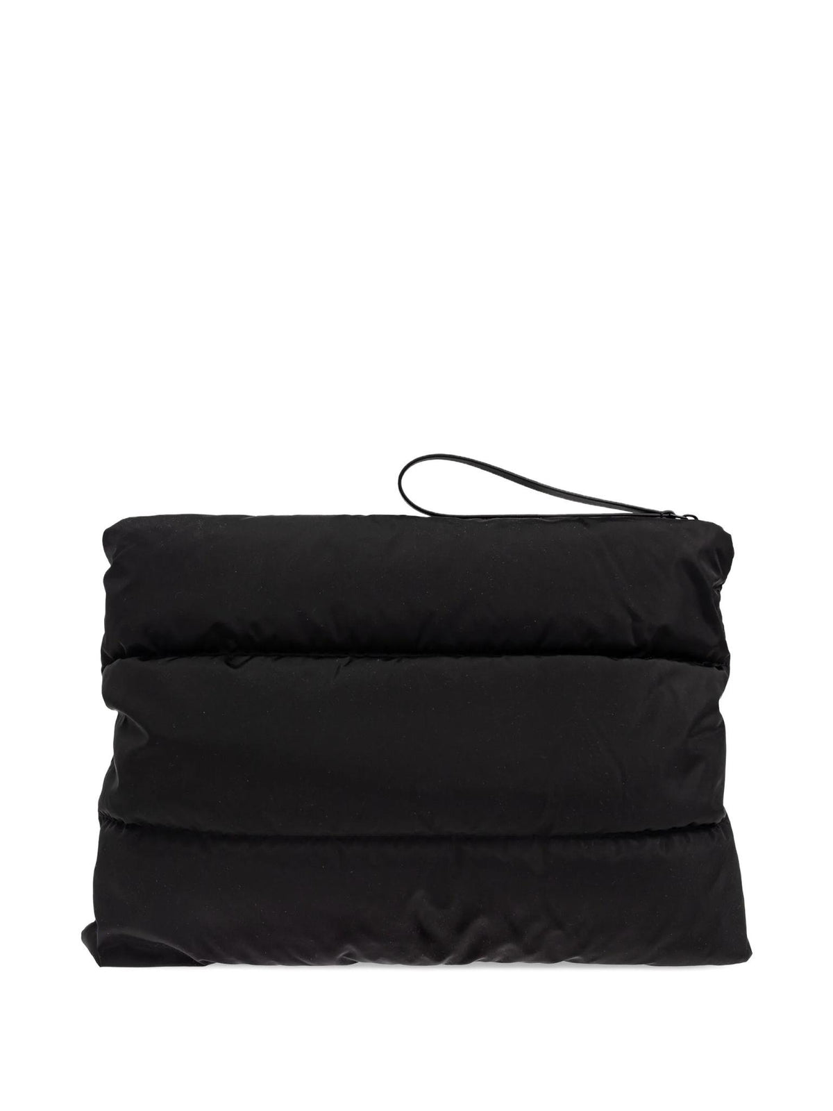 Moncler Black Leather Clutch Bag for Men