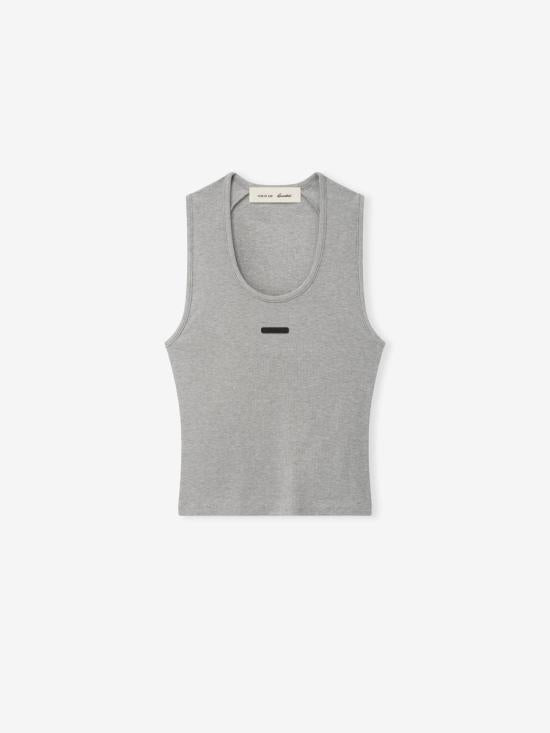 Fear of God Concrete Heather Sleeveless T-Shirt for Women 125SP267062 FW