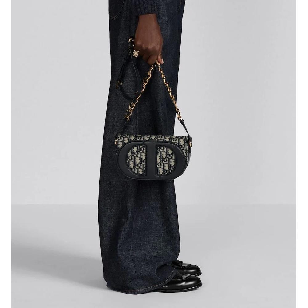 DIOR CD Signature Strap Crossbody Bag