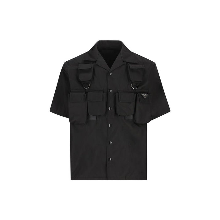 PRADA Re-Nylon Short Sleeve Shirt Black Men’s
