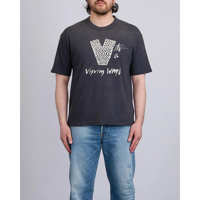Visvim V Crash Men’s Short Sleeve T-Shirt Black