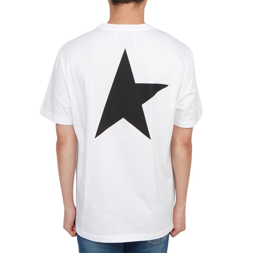 GOLDEN GOOSE Men’s Short Sleeve T-Shirt White Cotton