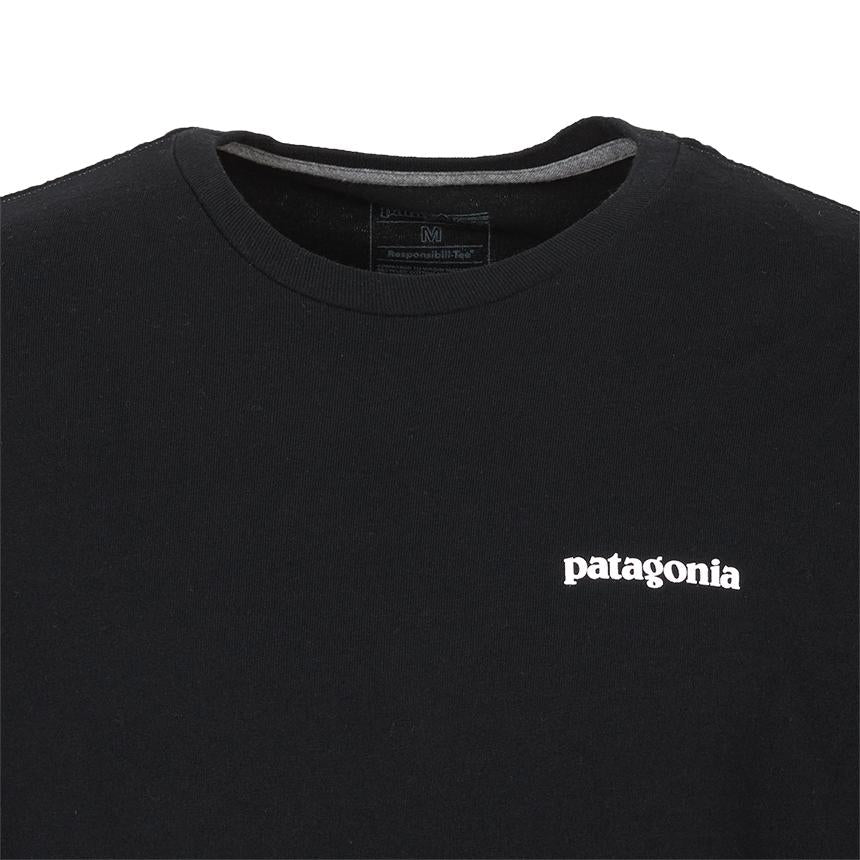 patagonia P6 Logo Long Sleeve T-Shirt Black Men’s