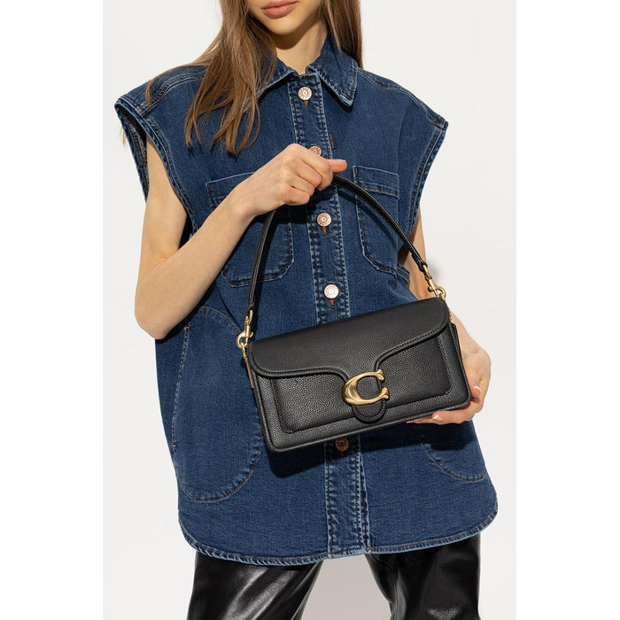 Coach Tabby Shoulder Bag Black Leather