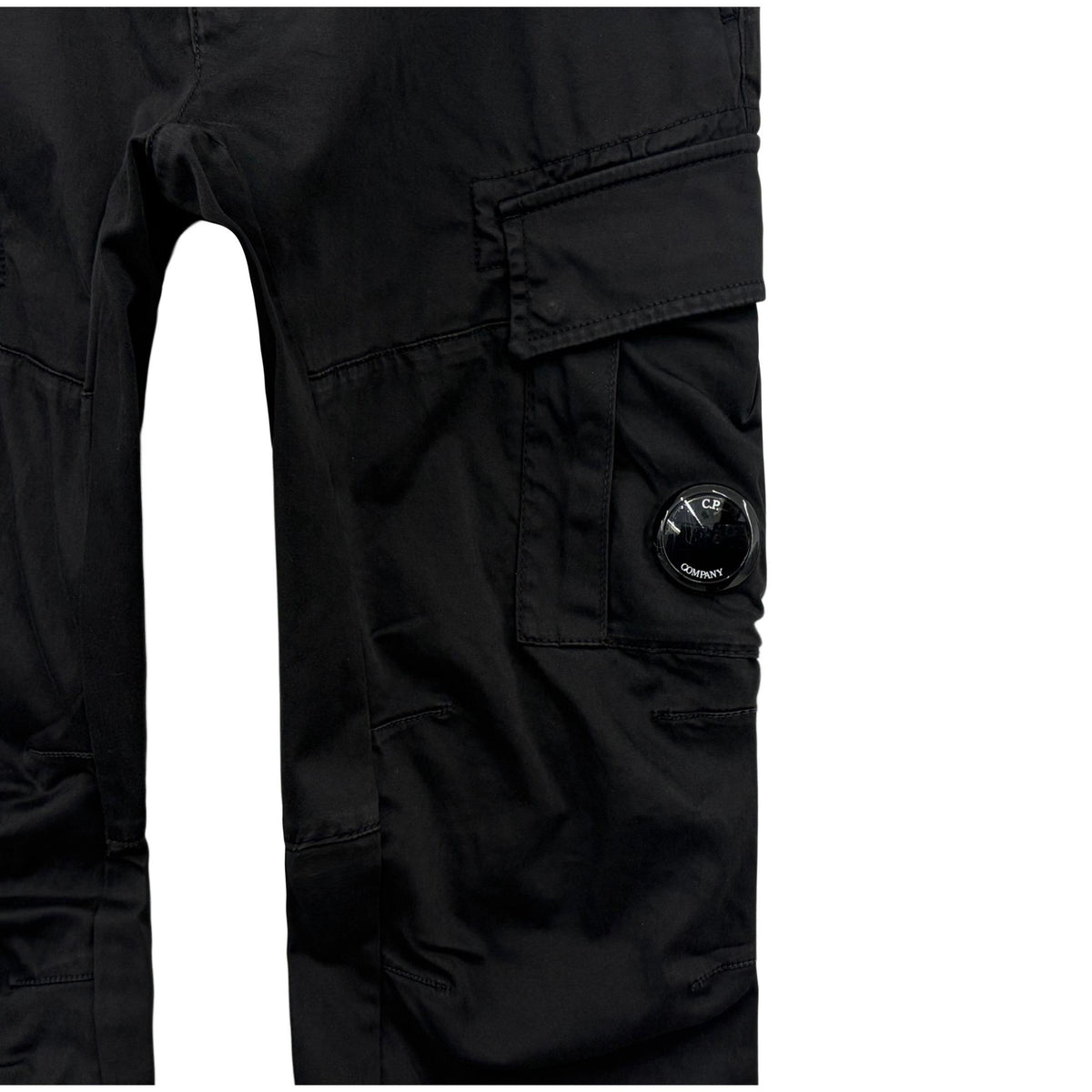 CP Company Lens Patch Satin Cargo Pants RSCMPA743A 999