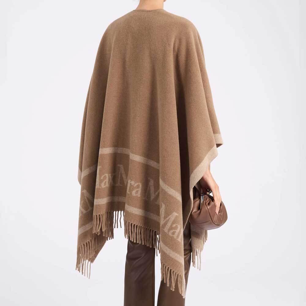 Max Mara Hilde Wool Cape Coat for Women 24546071600 002