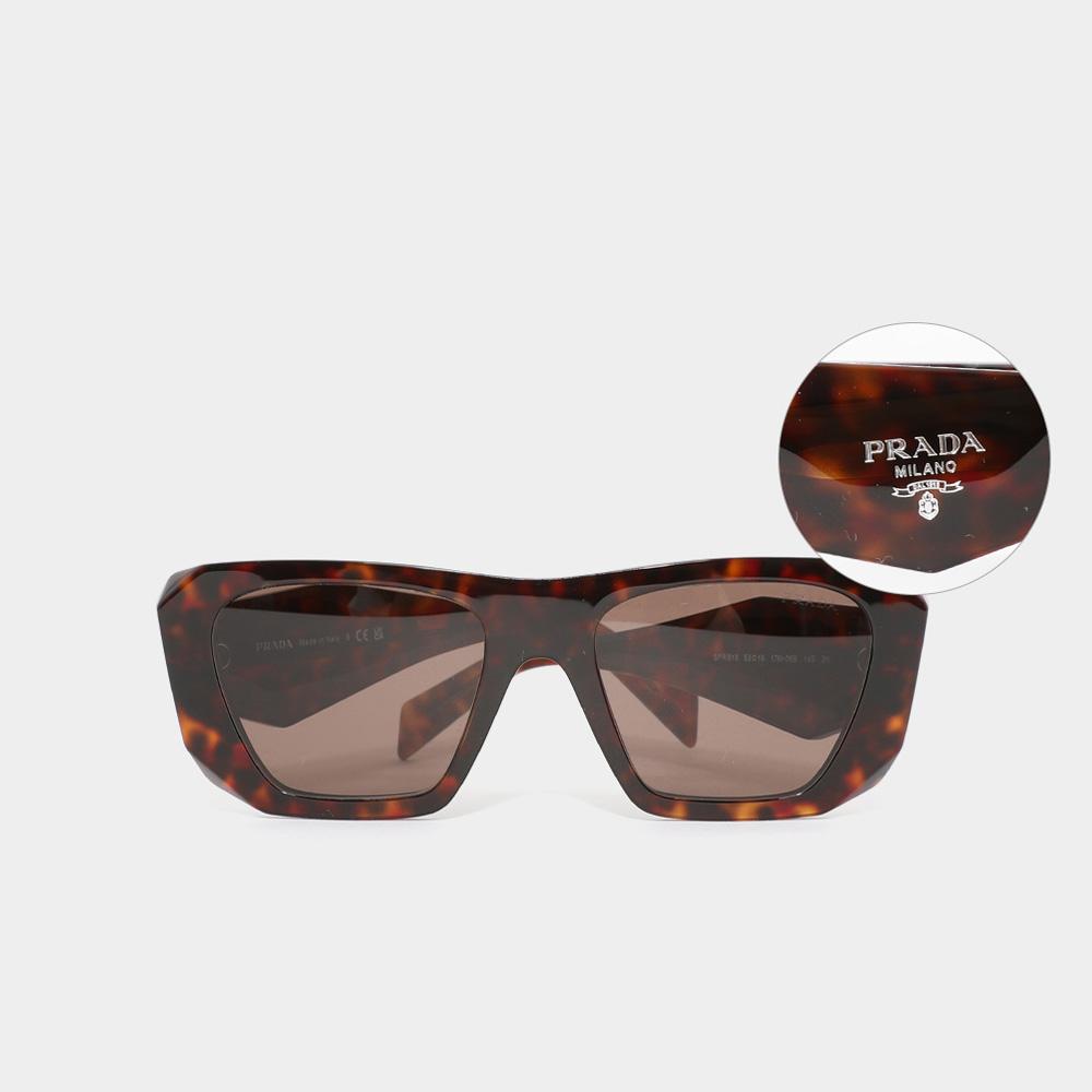 PRADA Triangle Logo Root Tortoise Unisex Sunglasses