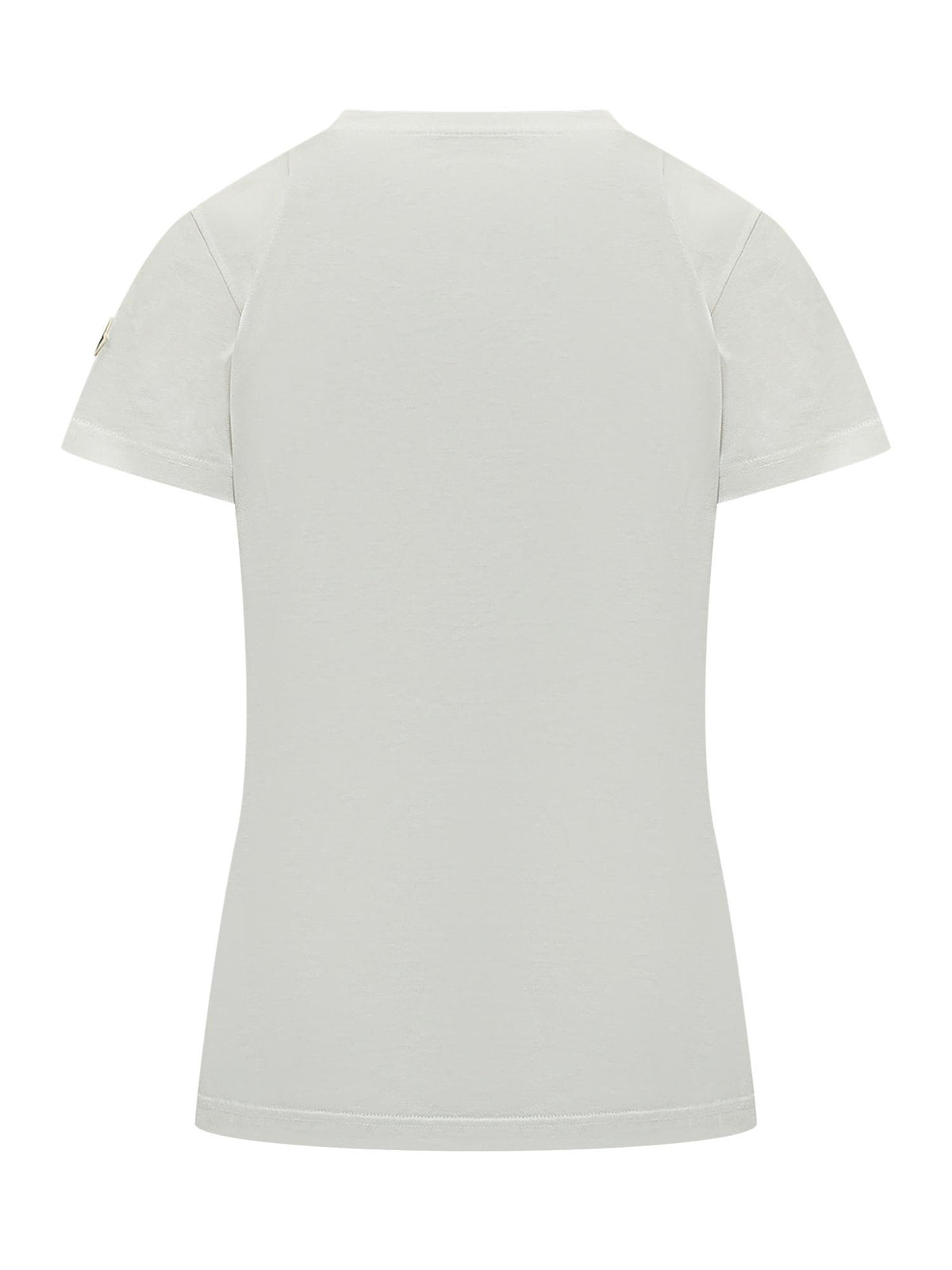 Moncler Short Sleeve Cotton T-Shirt White Women’s