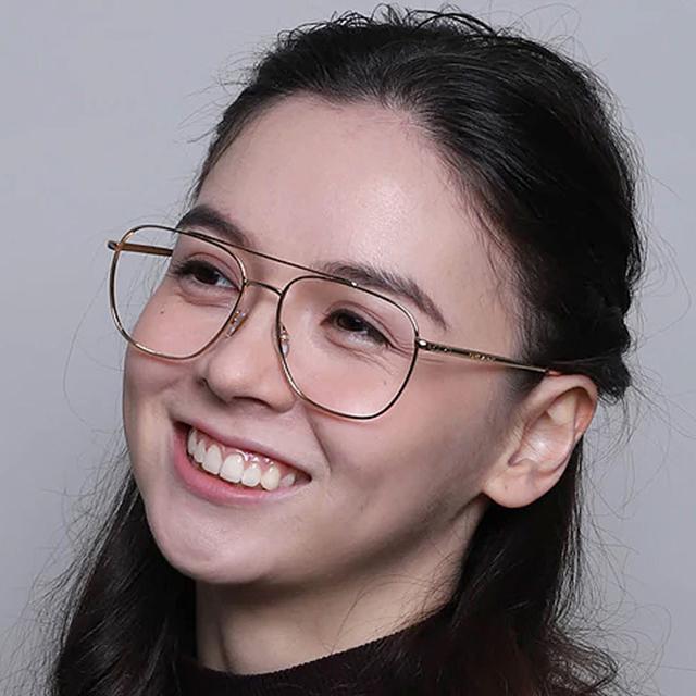 Isabel Marant Stainless Steel Double Bridge Eyeglass Frames Unisex IM0028 2M2