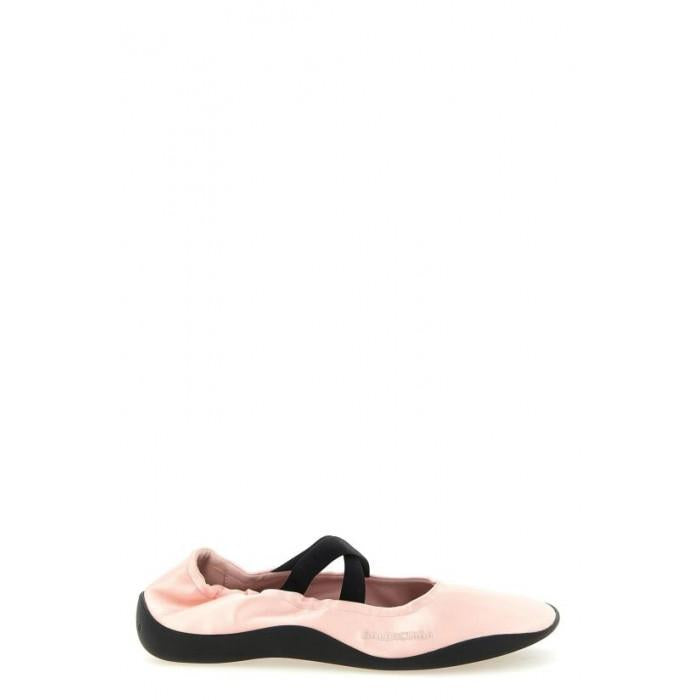 BALENCIAGA Shibuya Ballet Flats Pink Leather Women’s Flat Shoes