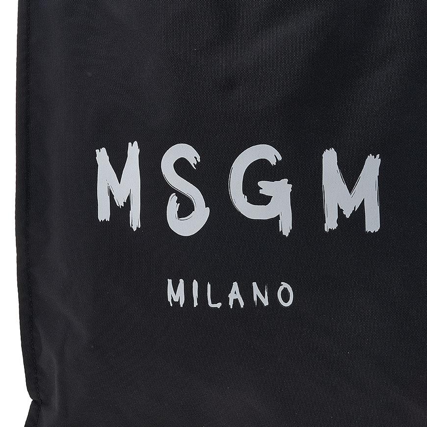 MSGM Milano Logo Tote Bag Black Women’s Canvas Tote