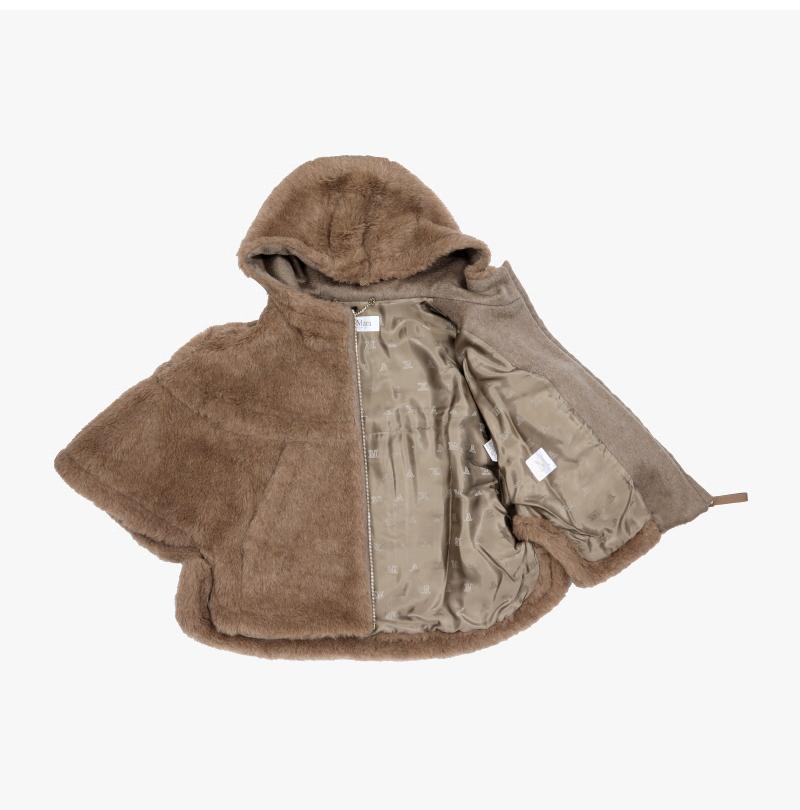 Max Mara Wool Cape Coat for Women 2524736182600 005