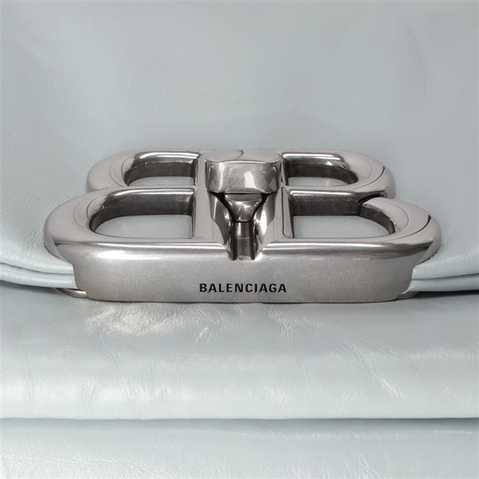 BALENCIAGA Monaco Small Sling Bag Shoulder Bag Green Leather