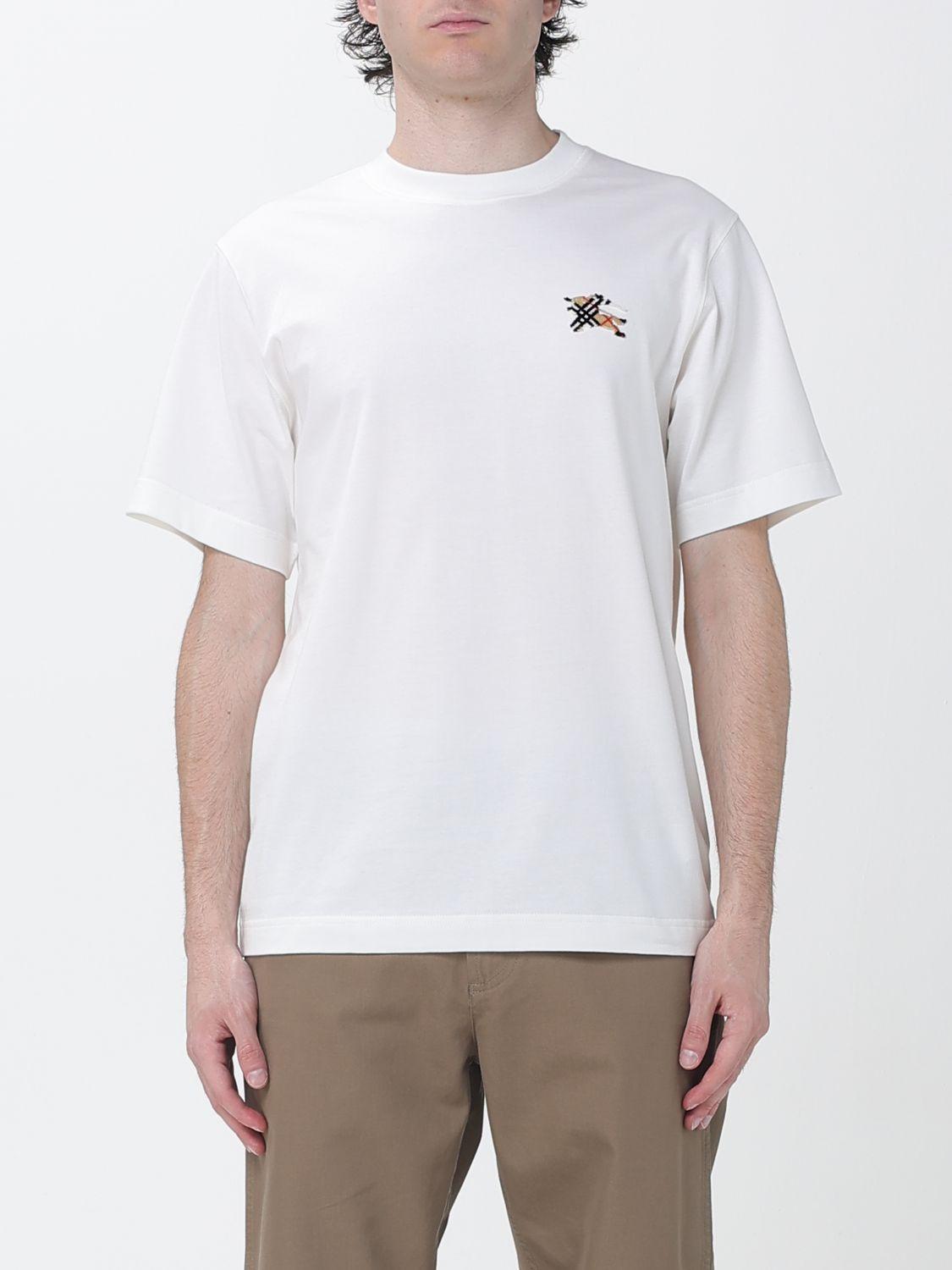 BURBERRY Short Sleeve T-Shirt Men's Cotton Black